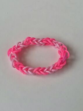 Handmade Elastic Bracelets - Pink Duo